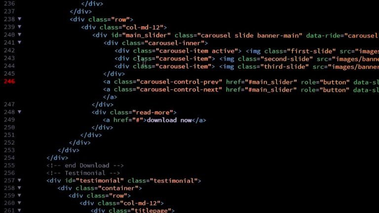 Cómo crear páginas web en HTML: ejemplos y plantillas prácticas 14 codigo html en una pantalla de computadora