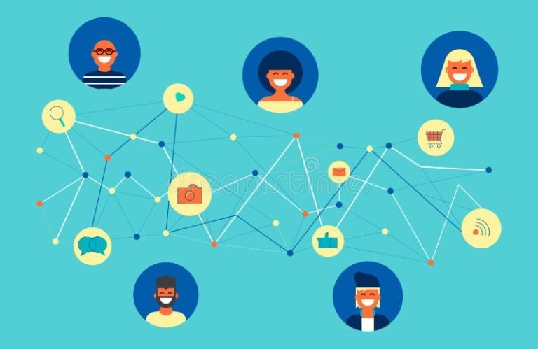 Cómo crear una red social desde cero y atraer usuarios 24 grupo de personas conectadas en linea