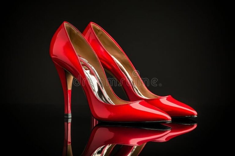 Hasta cuándo estarán disponibles los tacones rojos de McDonald's 2 tacones rojos en un fondo vibrante